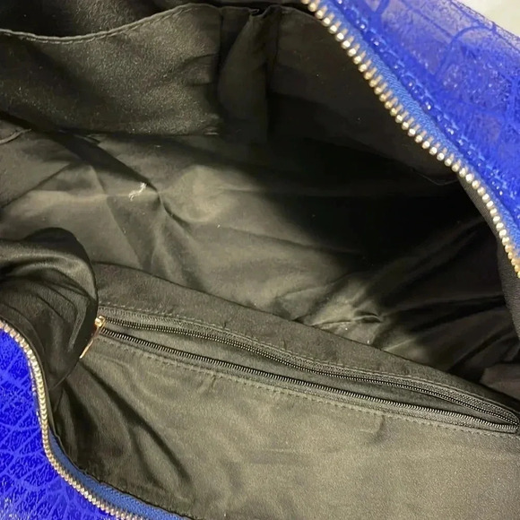 LOLA BERNARD-NEW INDIGO Blue LTR LG. Satchel - Picture 6 of 6